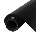 Black and White Puff Vinyl Roll with 3D Raised Effect