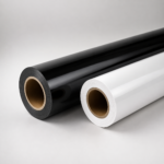 Black and White Puff Vinyl Roll with 3D Raised Effect