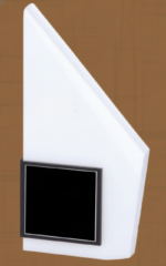 Modern White Geometric Trophy