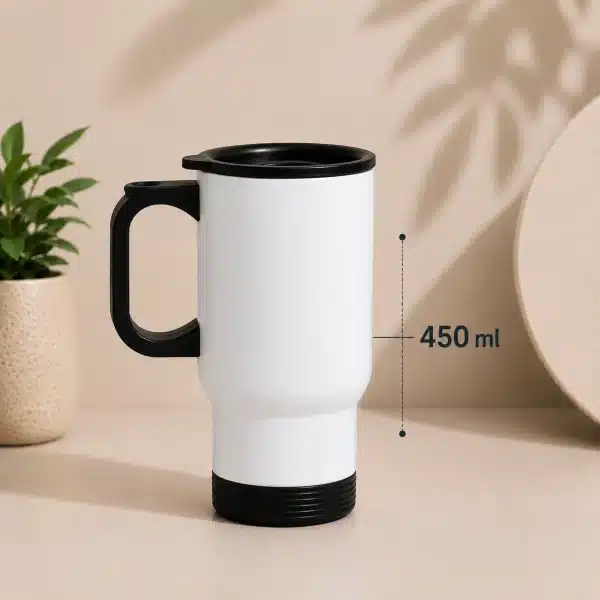 Sublimation Travel Mug with Handle 450ml