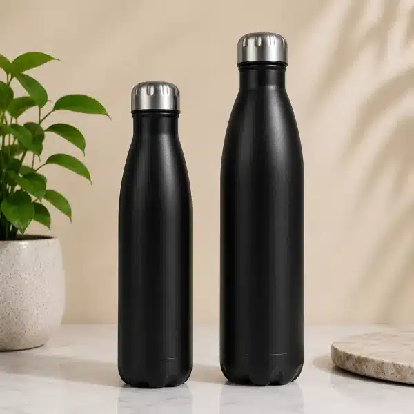 BB2 Black Stainless Steel Bottle 500ml and 750ml