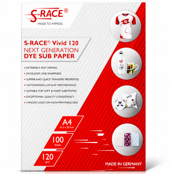 S-RACE Vivid Dye Sublimation Paper 120 GSM