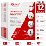 S-RACE Vivid Dye Sublimation Paper 120 GSM