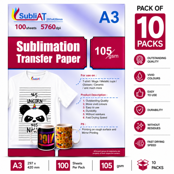 Sublimation Transfer Paper 105 GSM