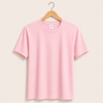 Baby Pink Heavy GSM Cotton T-Shirt
