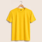 Yellow Bio Wash Cotton T-Shirt