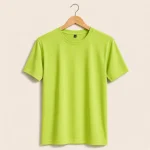 Lime Green Bio Wash Cotton T-Shirt