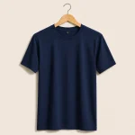 Navy Blue Bio Wash Cotton T-Shirt