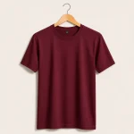 Maroon Bio Wash Cotton T-Shirt