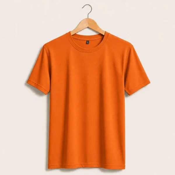 Orange Bio Wash Cotton T-Shirt