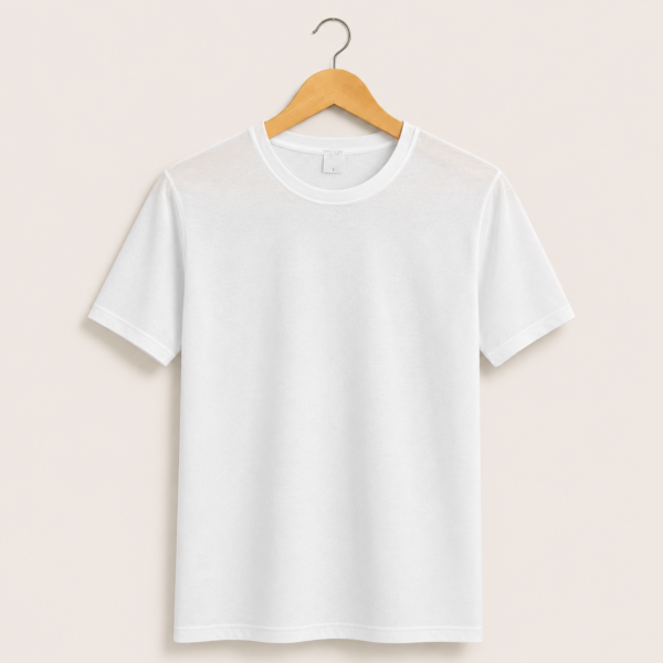 Polyester Round Neck T-Shirt 90-100 GSM