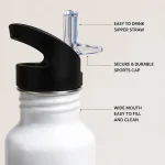 Sublimation Blank Sports Sipper Aluminium Bottle 750ml