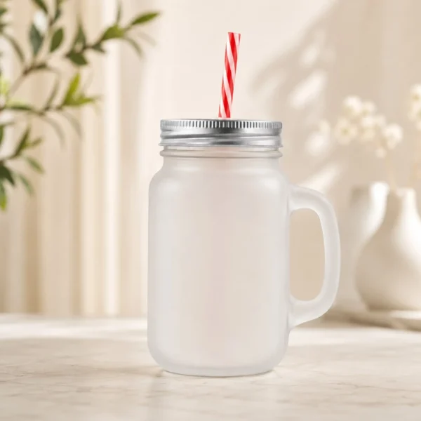 Frosted Sublimation Mason Jar