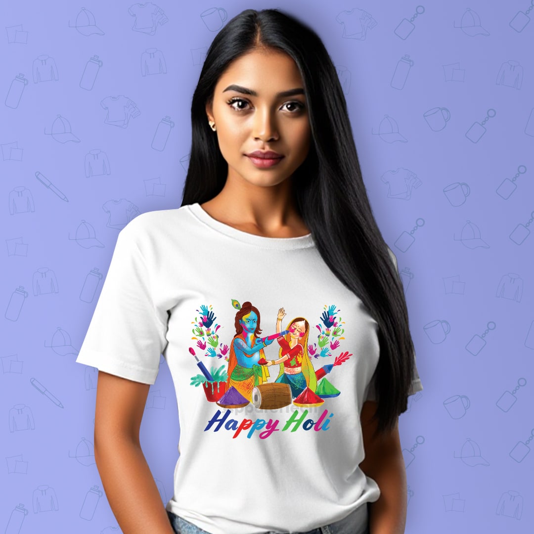 Holi Essentials Radha Krishna T shirtsHoli Essentials Radha Krishna T shirts Holi Essentials Radha Krishna T shirts