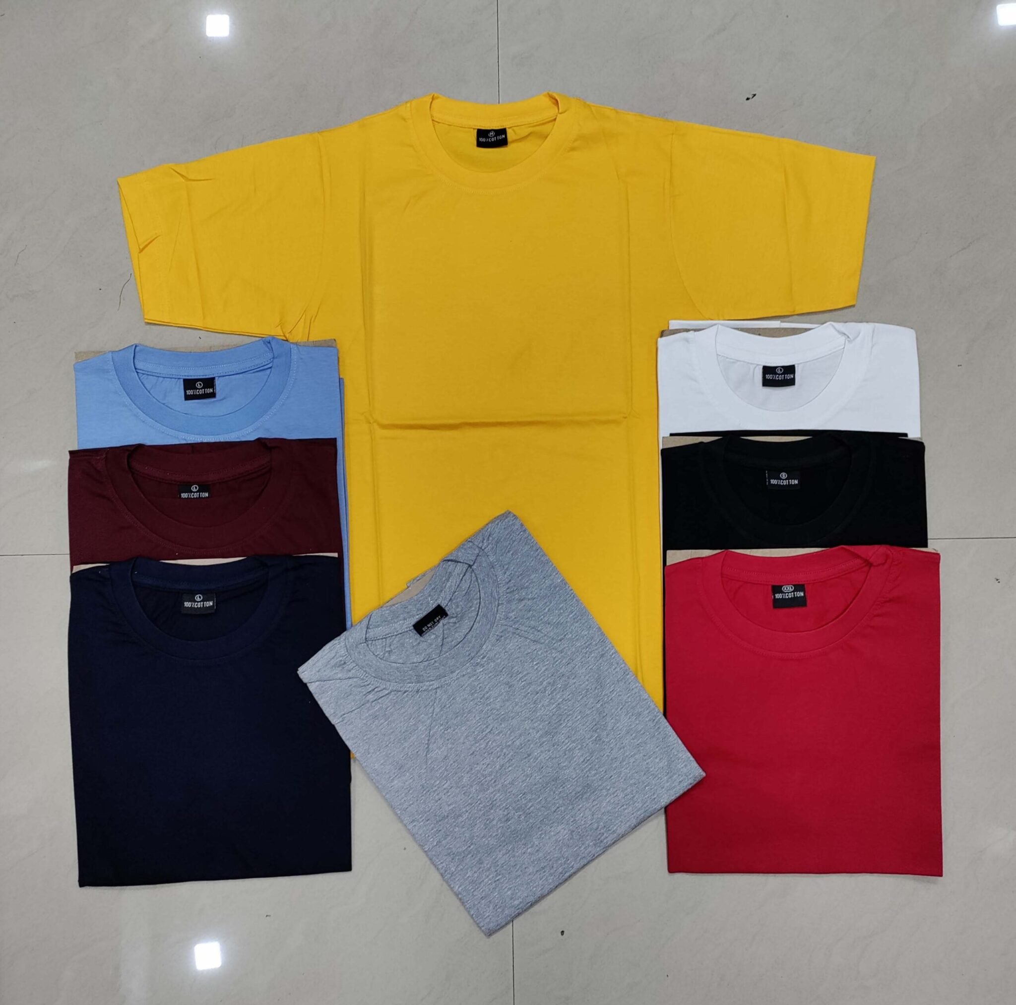 Male Half Sleeve Cotton T-Shirt at Rs 165/piece in Noida