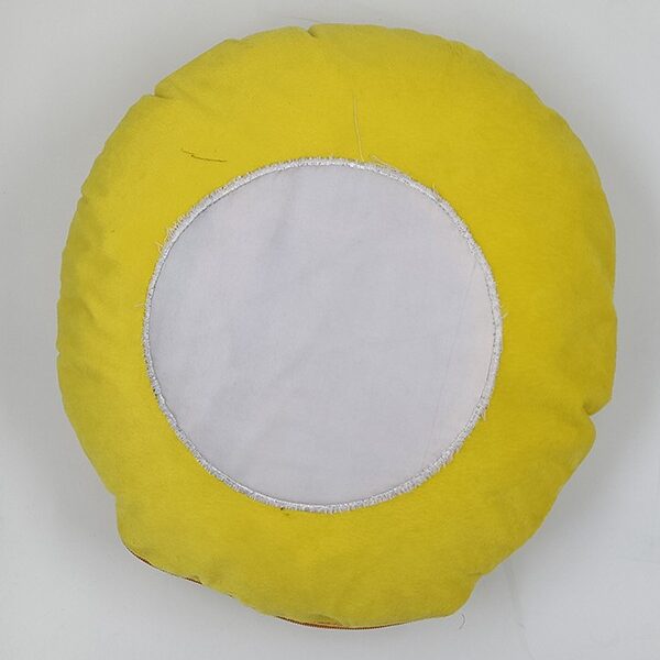 ( Pack of 5 ) Blank Sublimation Circle Smile Emoji Cushion
