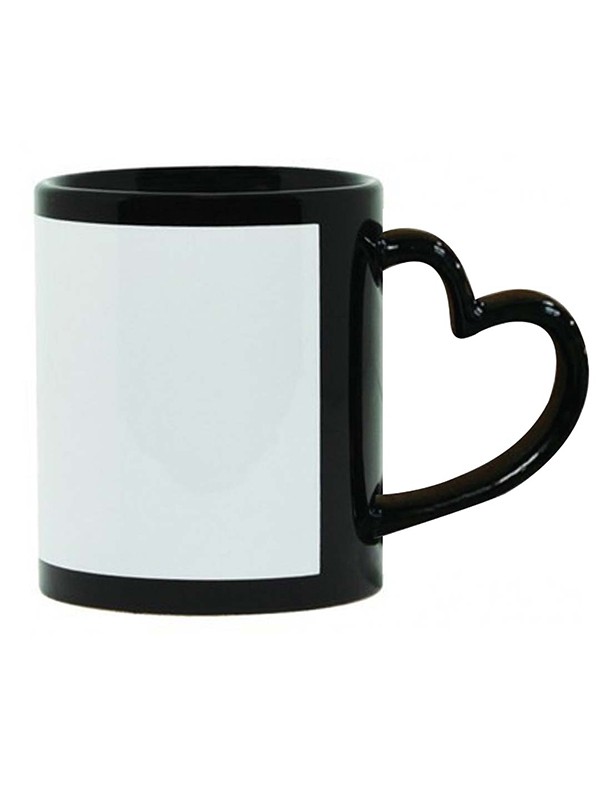 ( Pack of 36) Blank Sublimation Heart Handle Patch Mug- ApparelTech