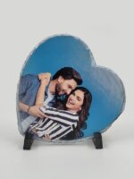 Blank Sublimation Rock Heart Shape Photo Frame