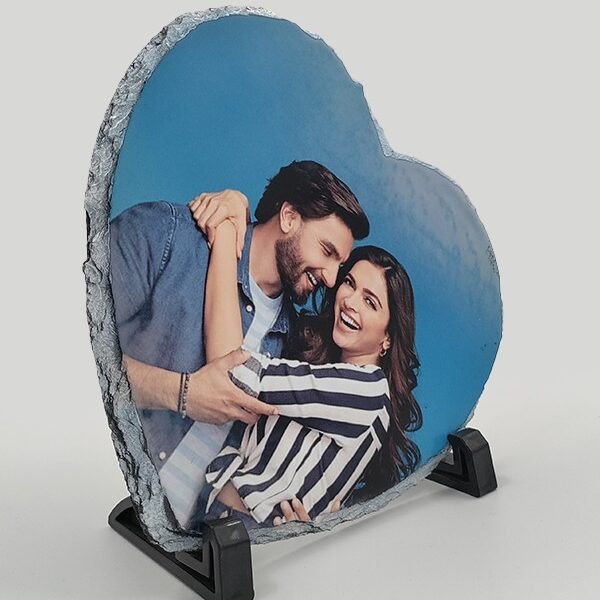 ( Pack of 8) Blank Sublimation Rock Heart Shape Photo Frame | ApparelTech