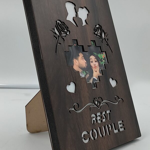 ( Pack of 5 ) Blank Sublimation Best Couple Photo Frame | ApparelTech